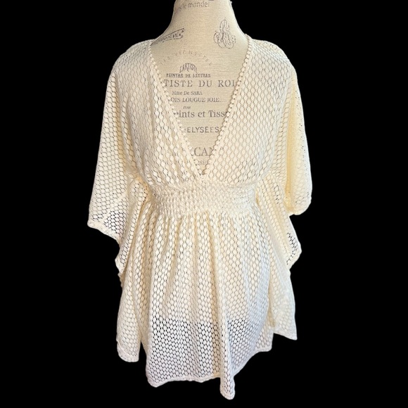 Xhilaration Other - Boho Swimsuit coverup, White crochet.  Xhilaration Size M